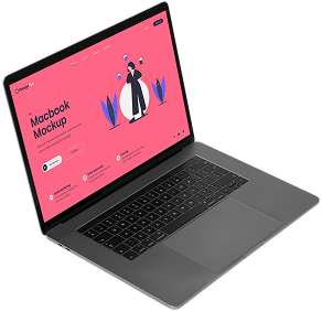 Промо-сайт на ноутбуке